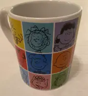 Peanuts Whole Gang Snoopy Rainbow 14 Oz Coffee Mug Retro Pride NEW Cup
