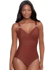 [Miraclesuit Swim] Razzle Dazzle One Piece Shaping Swimsuit in Tamarind