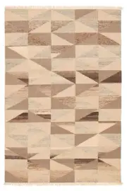 Vintage Hand Woven Kilim Rug 5'1" x 7'10" Traditional Wool Carpet
