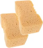 Alipis 2pcs Car Wash Sponge Polishing Pads Sponges Kitchen Dish Soap Wipes Big Red Sponge Sea Sponges for Bathing Christmas Sponges for Kitchen Sponge Clean Wiper Grout Sponge Orange