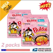 Samyang Spicy Chicken Noodle Carbonara Flavor Ramen, 4.58 oz, 5 Pack New