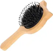 Beatifufu Brush Bamboo Comb for Women Scalp Massage Wet Dry Hair Hair Accessory Anti-static