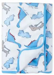 7V !WOW! NWT The CHILDREN'S PLACE DINOSAUR Plush Velour Sherpa Baby Blankets