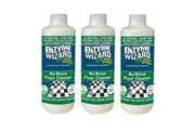 3x Enzyme Wizard No Rinse Kitchen Floor Surface Grease Stain Odour Cleaner 1L