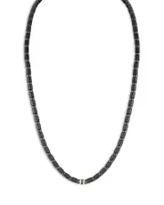 Roberto Demeglio Men's 18K Yellow Gold Black Diamond Carbon & Black Ceramic Statement Necklace, 22