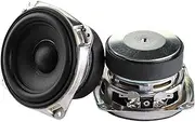 HCDEBKEZPW 2PCS 3 Inch Midrange Bass Speaker 4 Ohm 30W Rubber Edge Long Stroke Woofer Loudspeaker Mid-woofer Home Theater 85mm Bookshelf Speaker