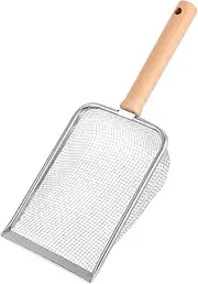 WOONEKY Stainless Steel Sand Shovel Sand Scooper Stainless Steel Litter Scoop Reptile Poop Scooper Sand Poop Scoop Metal Cat Scooper Metal Litter Scooper Clean Tool for Litter