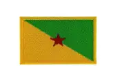 FRENCH GUIANA FLAG PATCH patches backpack BADGE IRON ON EMBROIDERED