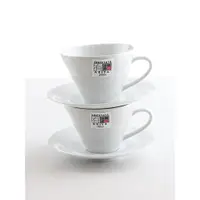 在飛比找ETMall東森購物網優惠-hario日本進口陶瓷咖啡杯碟日式茶杯碟套裝家用辦公馬克杯白