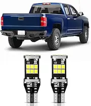 MEALAM T15 921 912 906 LED Bulbs Xenon White Back Up Light 2835 Chipsets Compatible with Chevrolet 2014-2022 Silverado 1500 & 2015-2020 Silverado 2500HD 3500HD Reverse Lights, Pack of 2