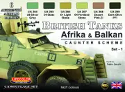 Lifecolor British Tanks #1 Acrylic Paint Set