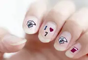 Manly Sea Eagles NRL Nail Art Decal Stickers Gel or Polish