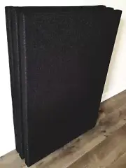 3 Black Sound Absorbing Acoustic Wall Panels SET OF 3