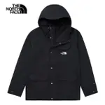 【THE NORTH FACE 官方旗艦】北面男款黑色DRYVENT防水透氣多口袋連帽衝鋒衣｜88RA4H0(外套)