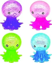 Raymond Geddes Octopus Sucker Toys - Pack of 12 - Suction Cup Fidget Toys for Kids