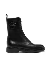 Tory Burch Leather Combat Boots