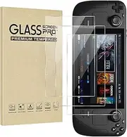 Jngnpn 3-Pack Tempered Glass Screen Protector for Steam Deck/Steam Deck OLED，HD Clear, Anti Scratch,Anti-Fingerprint, Shatterproof,Bubble Free, Easy Installation, 9H Hardness, Ultra Thin