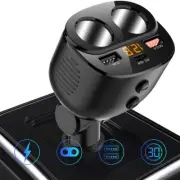 [2021 NEW] Car Cigarette Lighter Socket Outlet Splitter Featuring Switch & LED