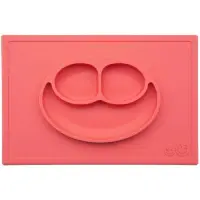 在飛比找樂天市場購物網優惠-美國 EZPZ HAPPY MAT 快樂防滑餐盤-珊瑚紅