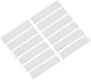 CHILDWEET 12 Wall Name Tag Holders 36 White Cards Office School Library Warehouse 1.18 x 4.33 Inches Strong Material Semi-Circular Opening Easy to Insert Organize Cards Reusable Pockets