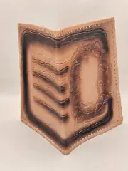 Old Tooled Leather Book Cover Accessories Latvian Vintage Handcrafted Gift