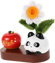 ABOOFAN Decorative Car Ornament Creative Dashboard Decoration with Faux Flower and Animal Design Durable Craftsmanship Present for Car Lovers Office Decor