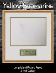 Original 1968 Beatles Paul McCartney P21B Original Animation Drawing Framed