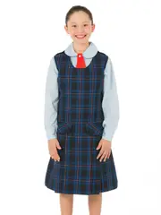 Blue/Red/White Plaid Tunic