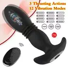 Telescopic Thrusting Butt Plug Vibrator Anal Dildo Prostate Massager Sex Toys AU