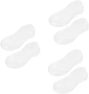 NOLITOY 3pcs Pair White Socks Silicone Foot Foot Cushion Steam Face Machine Gel Bunion Corrector Moisturizing Socks Silicone Gel Plantar Socks Guard Plate Sole of Foot