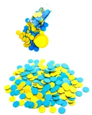 Counters Yellow -Blue Bi-Colour 150 in JAR Hands On Teaching Resources for Kids