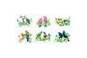 6pc Ashdene Australian Birds 29cm Hardboard Placemat Table Protection Mat Assort