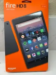 Amazon Fire HD 8 w/ Alexa 16 GB Black Tablet New