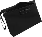 SEWOART Combination Lock Storage Bag Storage Bags Clothes Bags for Storage Pouch Money Pouch Beach Locking Bag Lockable File Folder Bag with Lock Men Clutch Bag Polyester Black