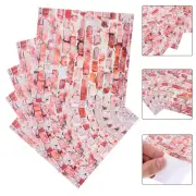 5pcs Adhesive Wall Decal Dollhouse Tile Sticker Peel And Stick Mini Wall