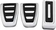 CHPGKGVNVT Stainless Steel Car at MT Accelerator Pedals for Volkswagen VW Multivan T5 T6 Caravelle T6 Gas Brake Pedals Decoration Pedals(RHD MT Pedal)