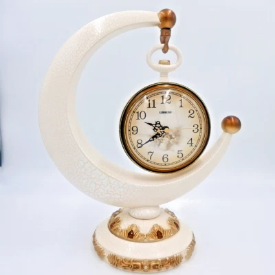 Luxurious Euro Retro Style Study Living Room Desktop Clock