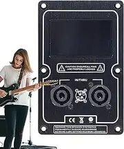 Stage Speaker Wiring Panel - Double 4-Core Speaker Jack Plate | Audio Amplifier Socket for Stage Sound Recording Studio