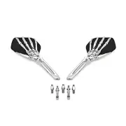 Chrome skull claw mirror Harley Heritage Springer Sportster Dyna Glide Softail V