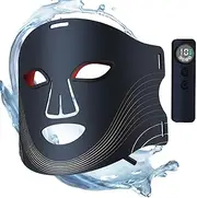 LED Face Cover | Silicone Red Light Face Care for All Skin Type,Portable 4 Colors Phototherapy Beauty Tools for Men, Women, Adults