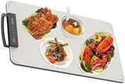 Electric Hot Plate Food Warmer, Smart Home Multifunctional Folding Food Warming Pad, Household Rectangular Heating Dining Table, 40-100°C Temperature Adjustment, for Restaurant, Dinners