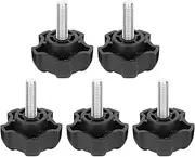 ANKROYU Clamping Knob, Plastic Hand Knobs Tightening Screws, M6 Thread Clamping Knob Star Head, Hand Knob Screw, Handle Screw for Machine Tool