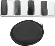 Metal Fidget Toy, Alloy Metal Piano Key Haptic Relieve Anxiety Stress Mini Slide Fidget Clicker for Adults Office (White)