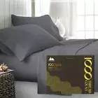 High Thread Count Best Bed Sheets 100% Egyptian Cotton Sheets Set - Dark Grey...