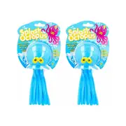 2x Fumfings Novelty Splash Octopus Rubber 23cm Bath Toys Kids/Children 3y+ Asst