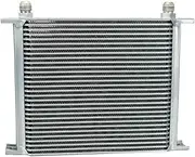 APTPKGDFDK PQY - 30 Rows Oil Cooler Universal Engine Transmission Oil Cooler Kit AN10 10 an PQY7030 Oil Cooler(Silver)