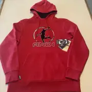 And1 Double Team Hoodie Men’s Medium Classic Fit Basketball Sweatshirt New!!!