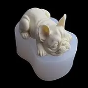 3D Bulldog Silicone Mold - Epoxy Dog Resin Mold for Decoration, Plaster, Candle, Aroma, Fondant, Mousse, Chocolate - DIY Aromatherapy