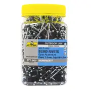 Otter Monument® 3.2 x 0.8 - 4.8mm Multi-Grip Open Aluminium Blind Rivets - 500 Pack