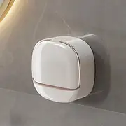 Luxury Soap Holder with Drain Tray Wall Mounted Design No Drilling Required Stylish Soap Storage Box for Bathroom Convenient Water Draining Tray for Bar Soap a